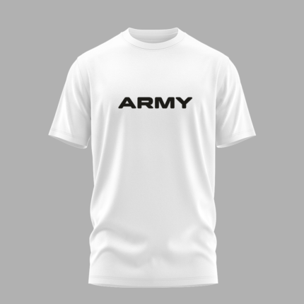 ARMY White T-Shirt – Patriotic and Powerful